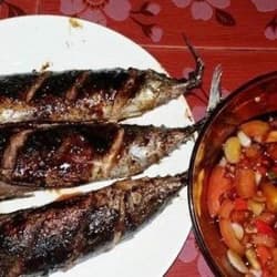 Ikan Tongkol Bakar Teflon dengan Sambal Kecap