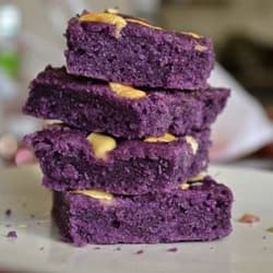 Kue Brownies Ubi Ungu