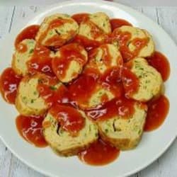 Telur Gulung Asam Manis