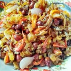 Oseng Kentang Teri plus Kacang Pedas