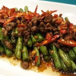 Tumis Buncis Daging Cincang
