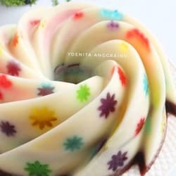 Puding Bunga Pelangi