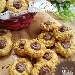 Nutella Cheese Thumbprint Cookies