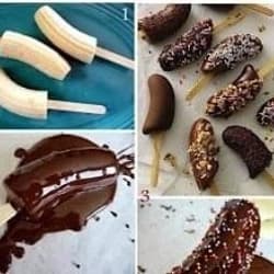 Es Pisang Lapis Coklat