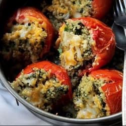 Quinoa Dan Bayam Lapis Tomat