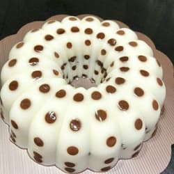 Polkadot Hazelnut Coffe Chocolate Cheese Pudding