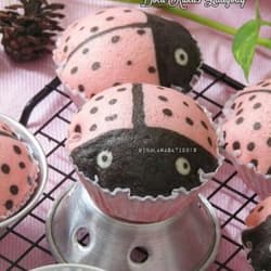 Bolu Kukus Karakter Ladybug/Ladybug Steamed Cupcake