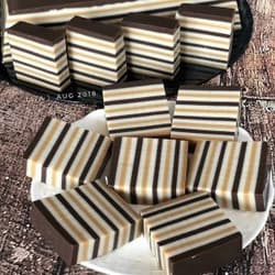 Pudding Lapis Susu Coklat Kopi
