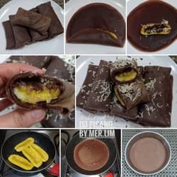Dadar Coklat isi Pisang