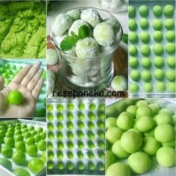 Pandan Snow Ball Cookies (Putri Salju Pandan)