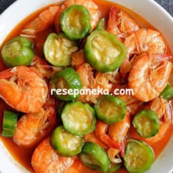 Udang Tumis Oyong Berkuah Tanpa Bihun