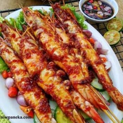 Udang Bakar Gurih Pedas