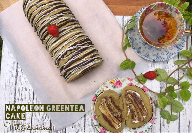 Napoleon Greentea Cake