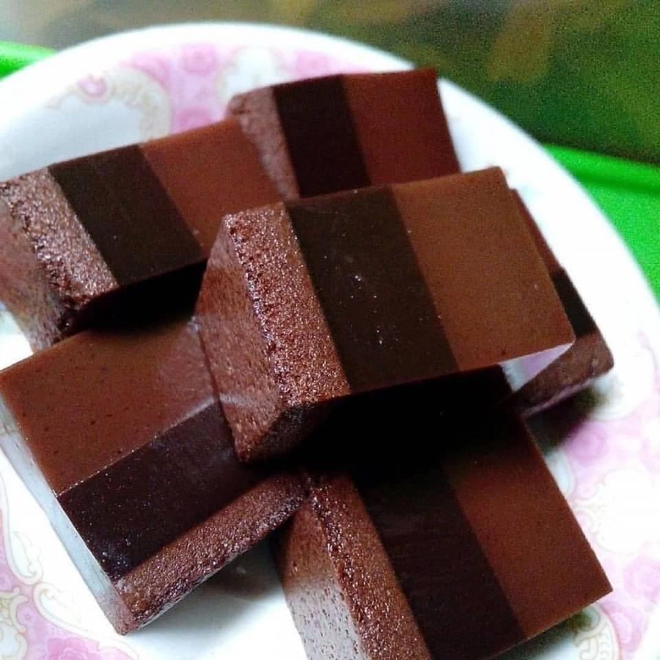 Pudding Coklat Lapis