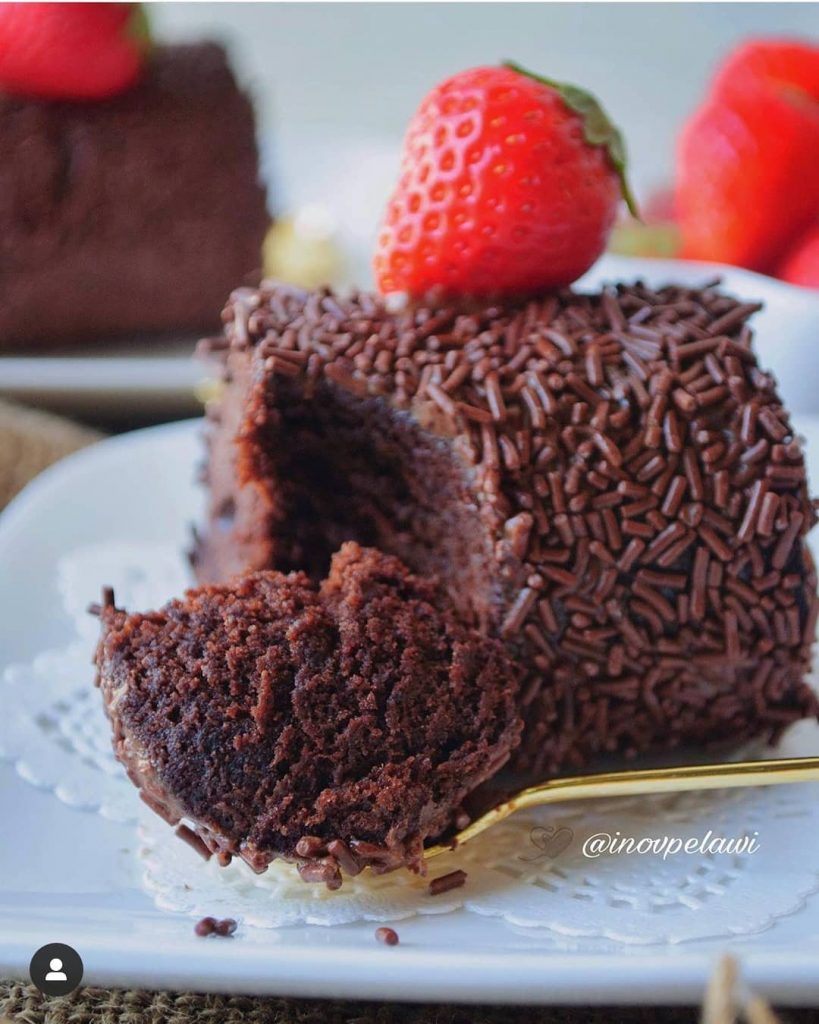 Cake Coklat Kukus Putih Telur