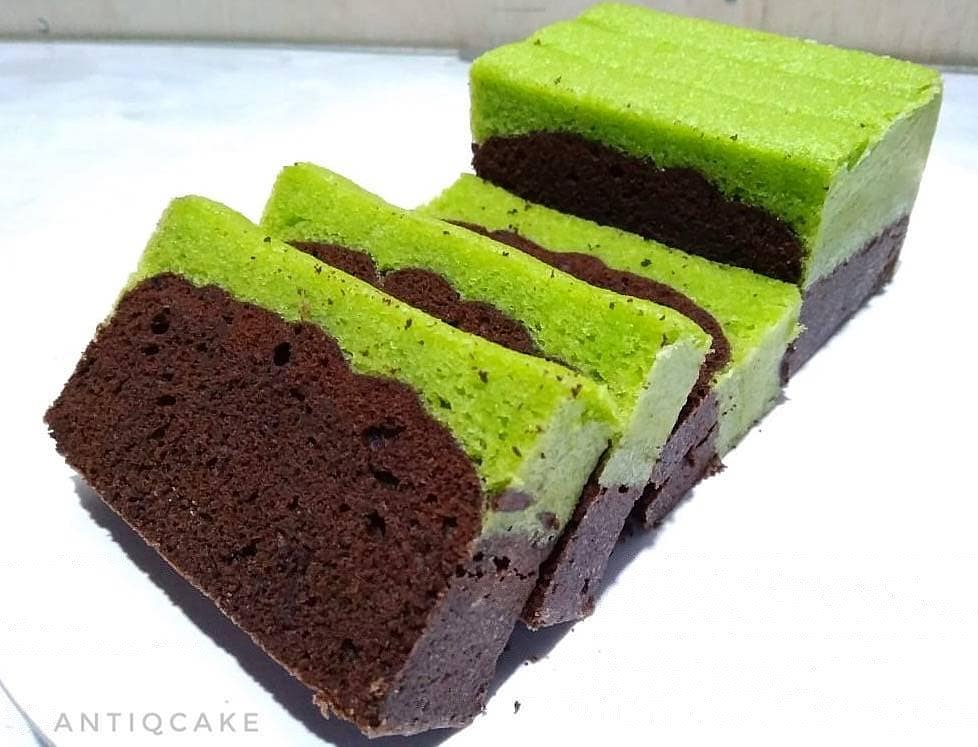 Brownies Kukus Coklat Pandan
