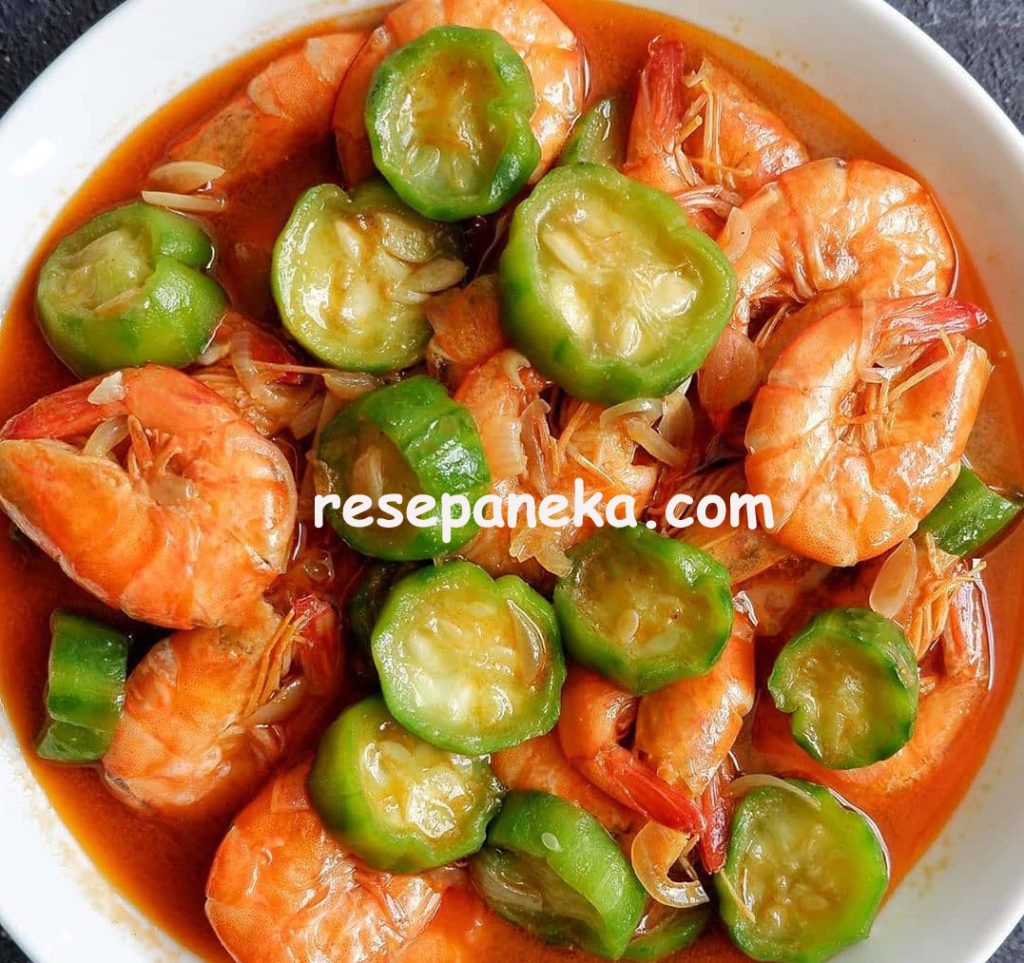 Udang Tumis Oyong Berkuah Tanpa Bihun