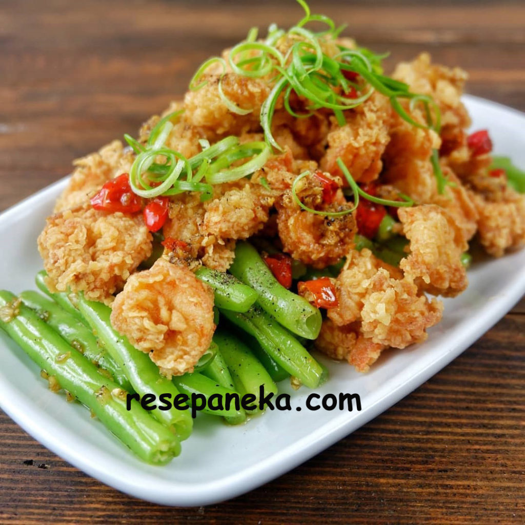 Buncis Udang Kriuk Lada Hitam