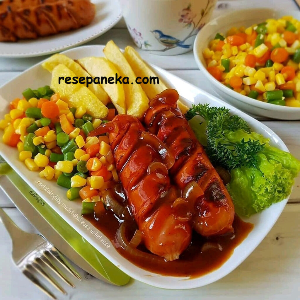 Sosis Bakar Saus Lada Hitam