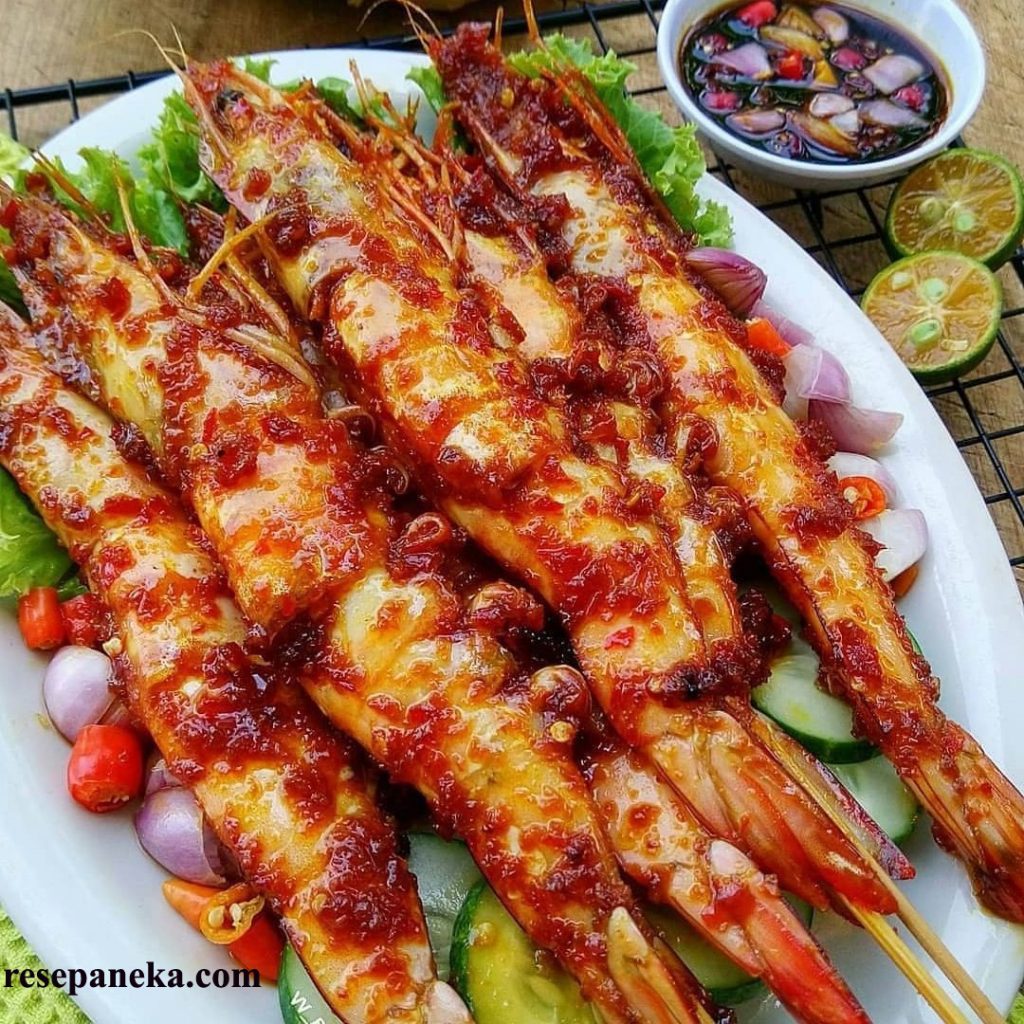 Udang Bakar Gurih Pedas