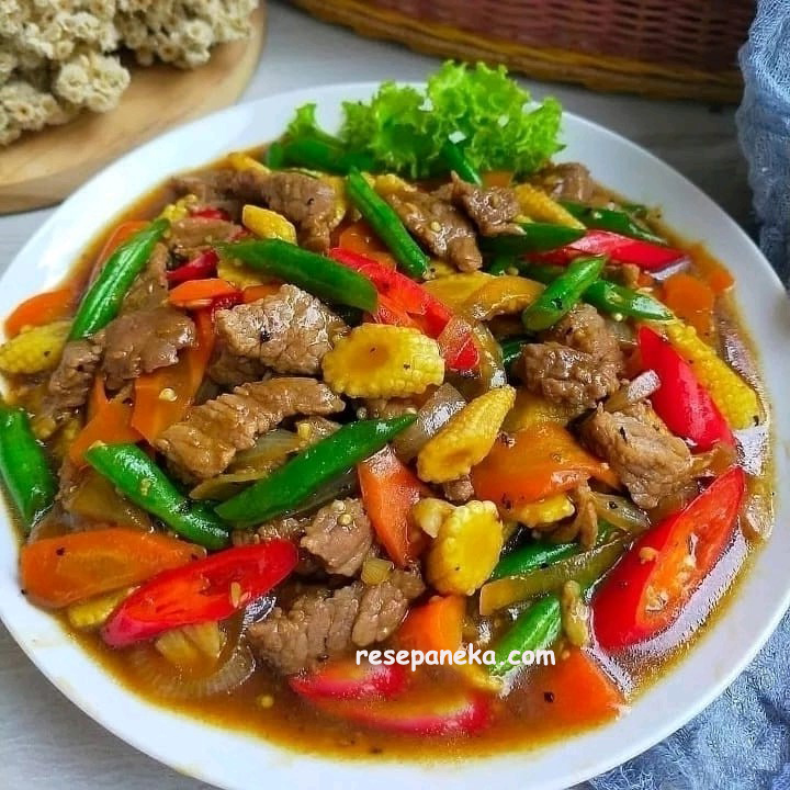 Capcay Sapi Lada Hitam